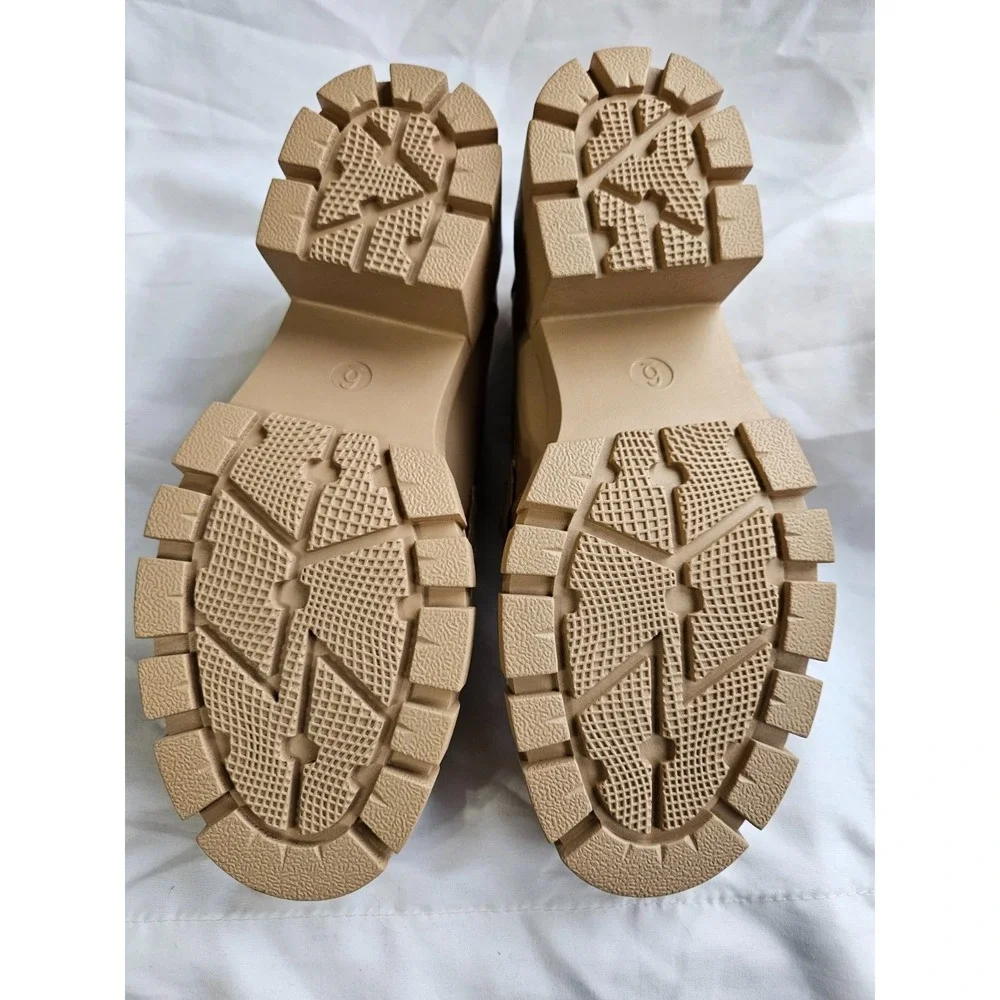 Athlefit Chunky Platform Loafers Stylish Slip‎ On 2-1/2